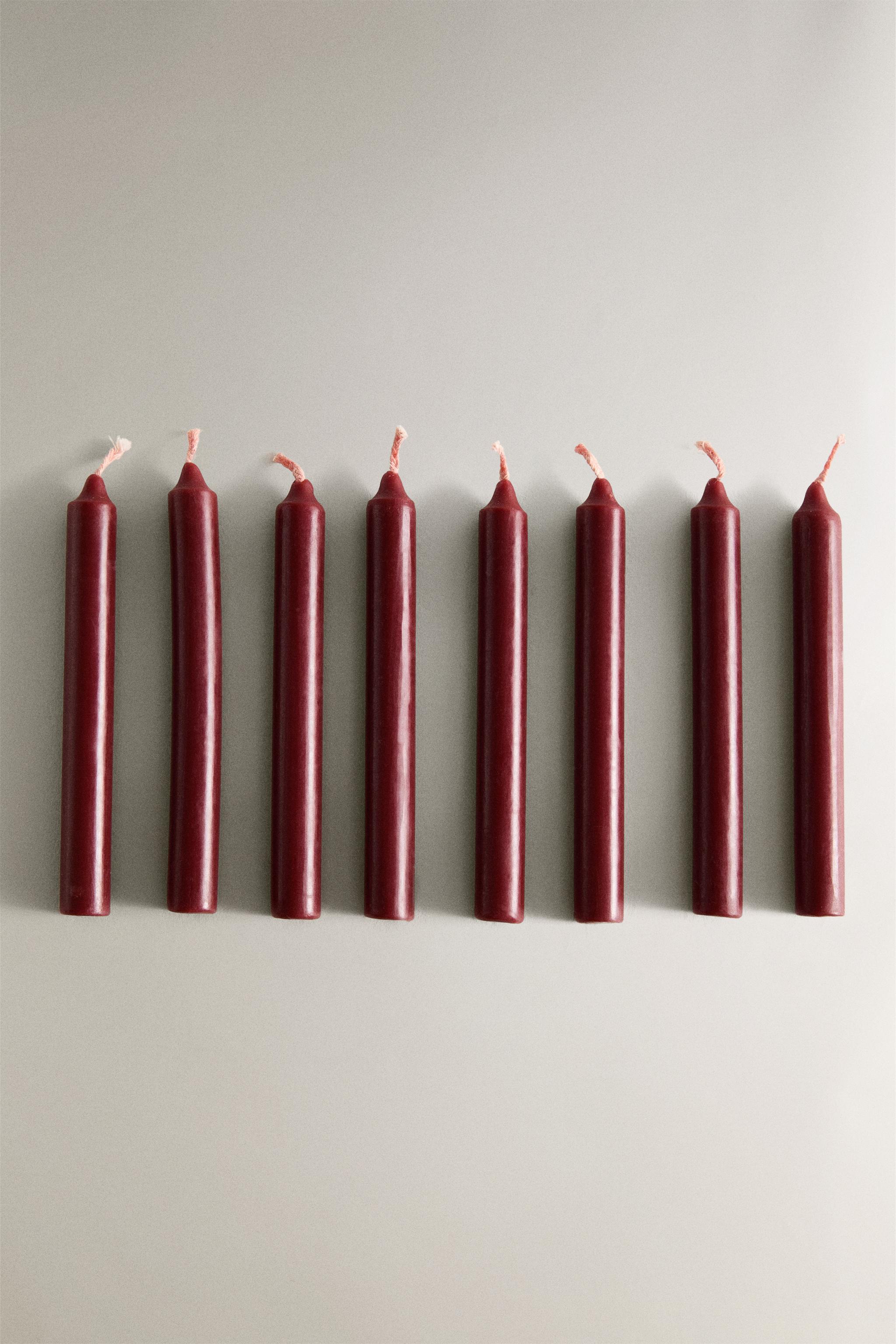 SET OF CHRISTMAS CANDLES (SET OF 8)